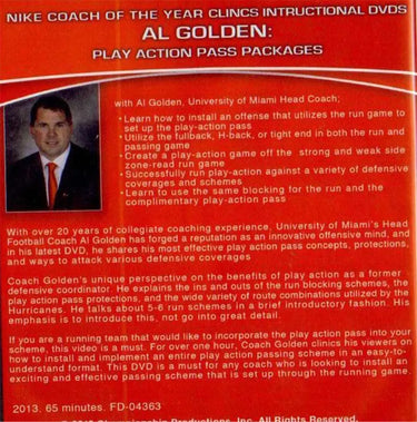 (Rental)-Play Action Pass Packages Al Golden
